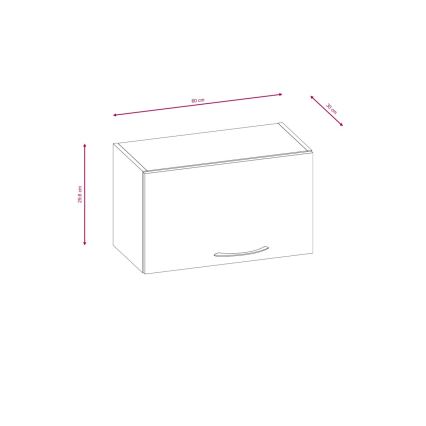 Móvel de cozinha VALERIA 240 cm castanho/carvalho sonoma