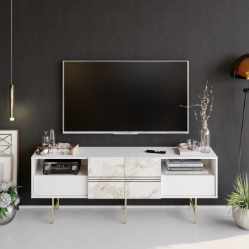 Móvel de TV DERIN 64,7x180 cm branco