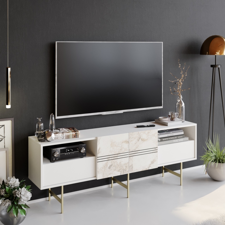 Móvel de TV DERIN 64,7x180 cm branco