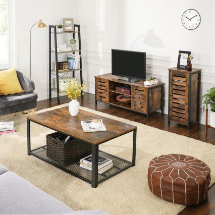 Móvel de TV VOLTAR castanho/preto