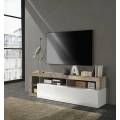 Móvel para TV LENOR branco/castanho