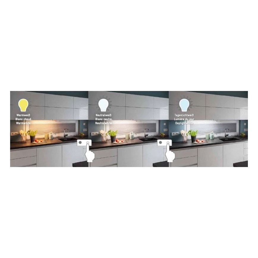 Müller-Licht - Iluminação para armário de cozinha LED com sensor CASSIA LED/8W/230V 3000/4000/6500K