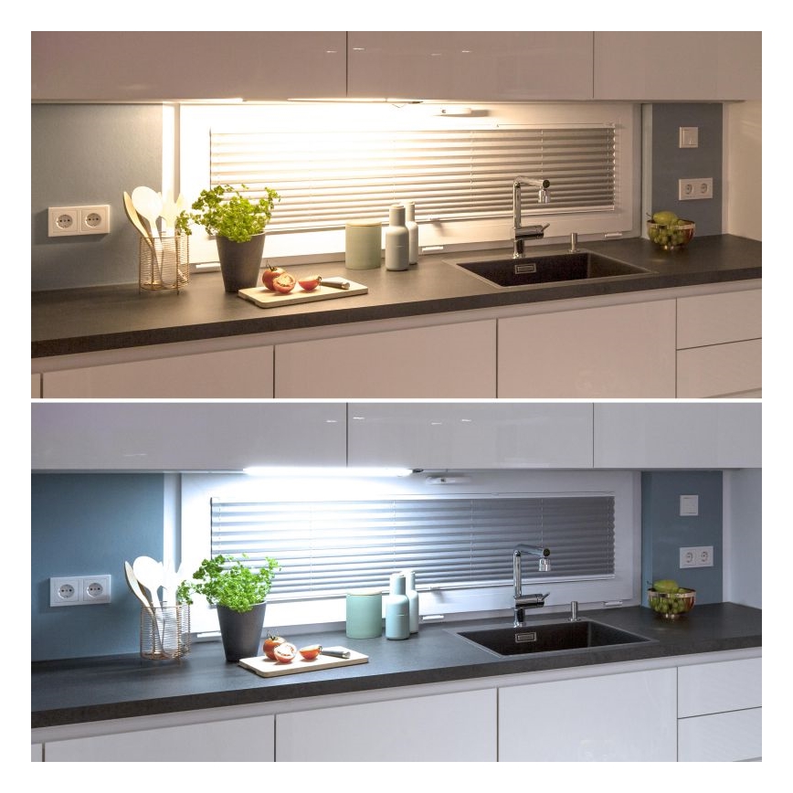 Müller-Licht - Luminária LED dimmerizável para instalação sob armários com sensor de movimento OLUS LED/11W/230V 3000/4000K