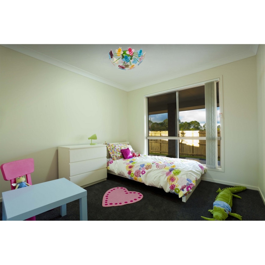 MW-LIGHT - Candelabro de criança integrado KINDER 5xE14/40W/230V