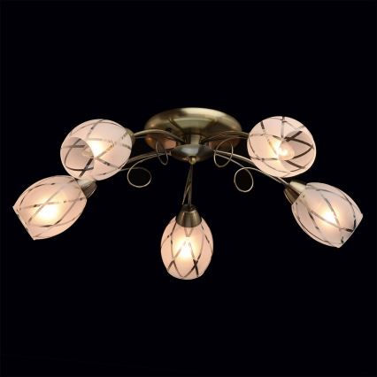 MW-LIGHT - Candelabro integrado SAVONA 5xE14/60W/230V