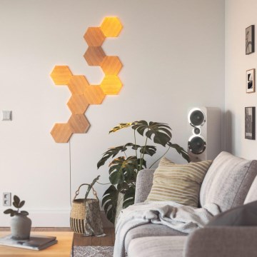Nanoleaf - CONJUNTO 3x Painel LED com regulação HEXAGONS LED/2W/230V Wi-Fi