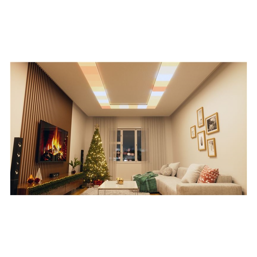 Nanoleaf - CONJUNTO 3x Iluminação de teto RGBW com regulação SKYLIGHT 1xLED/18W/230V + 2xLED/16W/230V 2700-6500K Wi-Fi