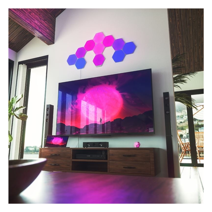 Nanoleaf - CONJUNTO 9x LED RGB Painel com regulação SHAPES HEXAGON LED/2W/230V 1200-6500K Wi-Fi