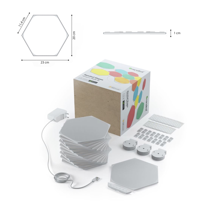 Nanoleaf - CONJUNTO 15x LED RGB Painel com regulação LED/2W/230V 1200-6500K Wi-Fi