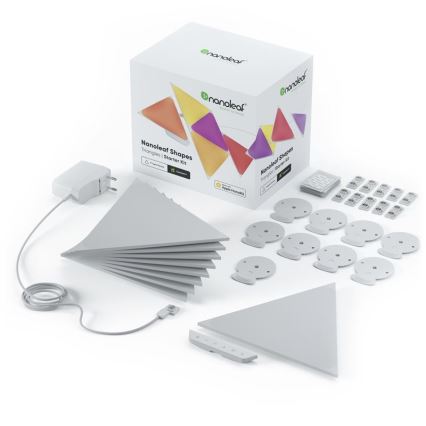 Nanoleaf - CONJUNTO 9x Painel LED RGB com regulação TRIÂNGULOS LED/1,5W Wi-Fi
