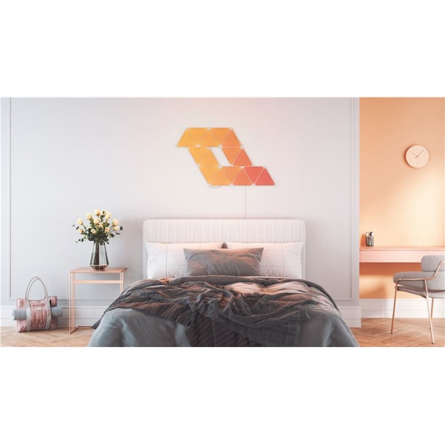 Nanoleaf - CONJUNTO 9x Painel LED RGB com regulação TRIÂNGULOS LED/1,5W Wi-Fi