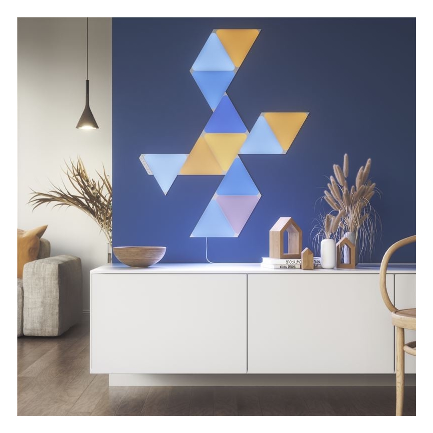 Nanoleaf - CONJUNTO 9x Painel LED RGB com regulação TRIÂNGULOS LED/1,5W Wi-Fi