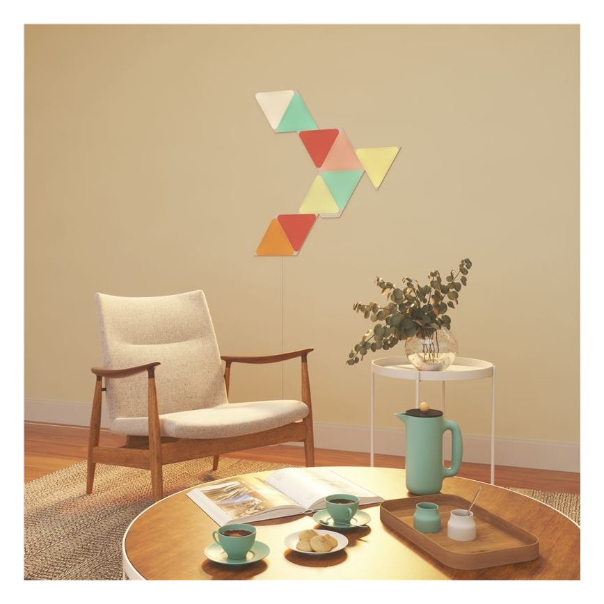 Nanoleaf - CONJUNTO 9x Painel LED RGB com regulação TRIÂNGULOS LED/1,5W Wi-Fi