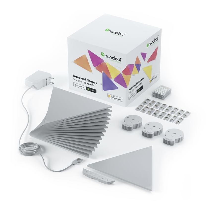 Nanoleaf - CONJUNTO 15x LED RGB Painel de escurecimento TRIÂNGULOS LED/1,5/230V Wi-Fi