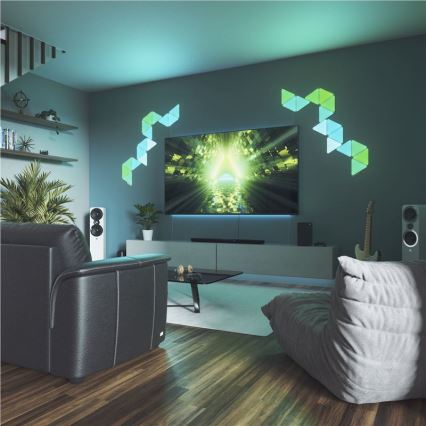 Nanoleaf - CONJUNTO 15x LED RGB Painel de escurecimento TRIÂNGULOS LED/1,5/230V Wi-Fi