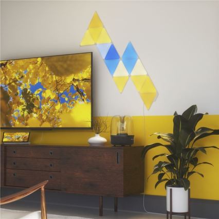 Nanoleaf - CONJUNTO 15x LED RGB Painel de escurecimento TRIÂNGULOS LED/1,5/230V Wi-Fi
