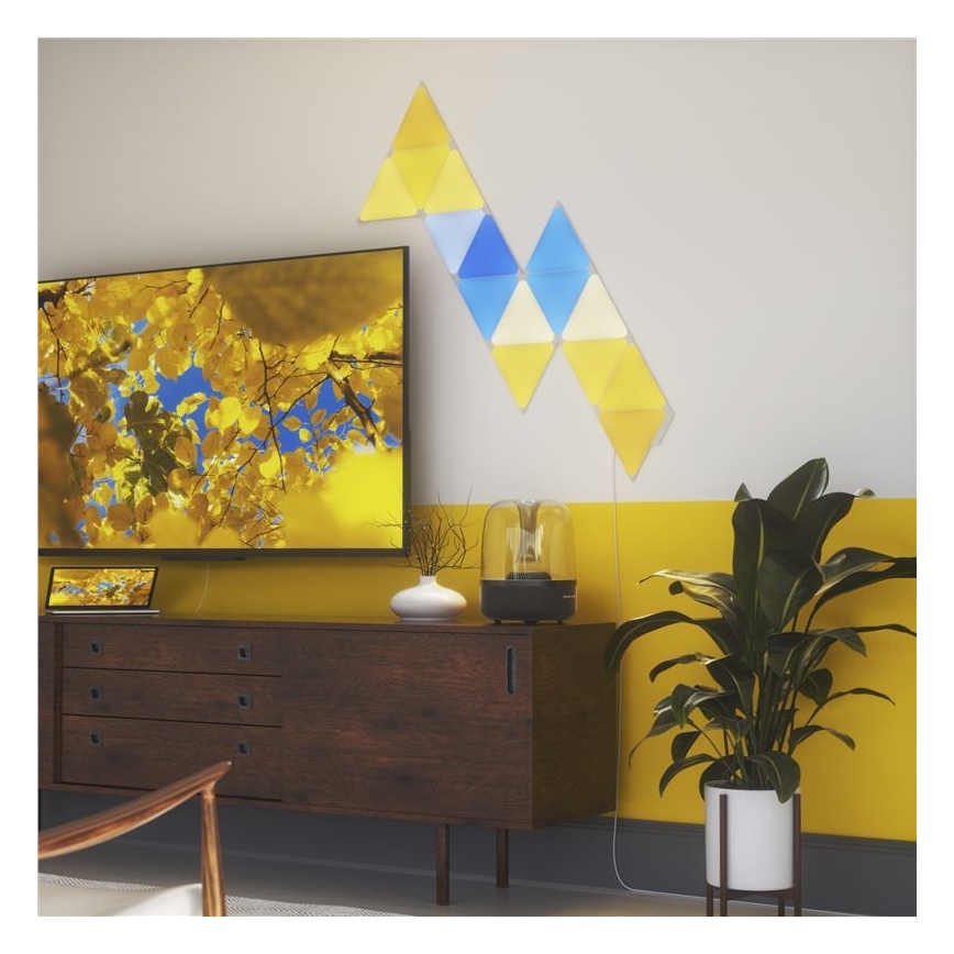 Nanoleaf - CONJUNTO 15x LED RGB Painel de escurecimento TRIÂNGULOS LED/1,5/230V Wi-Fi