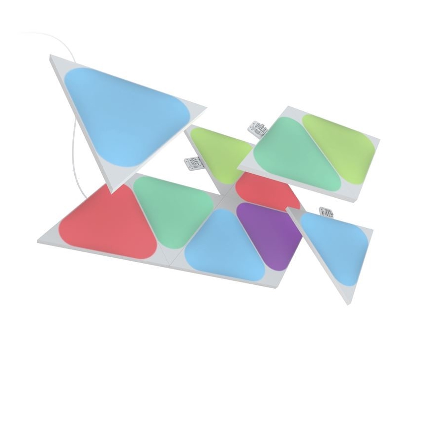 Nanoleaf NL48-1001TW-10PK - CONJUNTO 10x Painel regulável LED RGB TRIANGLES LED/0,5W/230V Wi-Fi