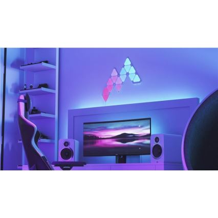 Nanoleaf NL48-1001TW-10PK - CONJUNTO 10x Painel regulável LED RGB TRIANGLES LED/0,5W/230V Wi-Fi