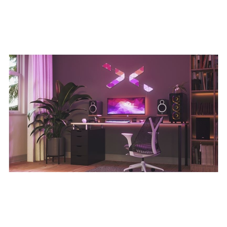Nanoleaf NL48-1001TW-10PK - CONJUNTO 10x Painel regulável LED RGB TRIANGLES LED/0,5W/230V Wi-Fi