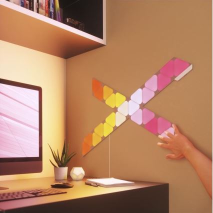 Nanoleaf NL48-1001TW-10PK - CONJUNTO 10x Painel regulável LED RGB TRIANGLES LED/0,5W/230V Wi-Fi