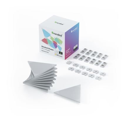 Nanoleaf NL48-1001TW-10PK - CONJUNTO 10x Painel regulável LED RGB TRIANGLES LED/0,5W/230V Wi-Fi