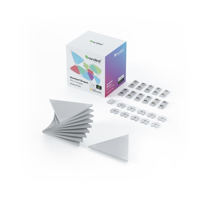 Nanoleaf NL48-1001TW-10PK - CONJUNTO 10x Painel regulável LED RGB TRIANGLES LED/0,5W/230V Wi-Fi