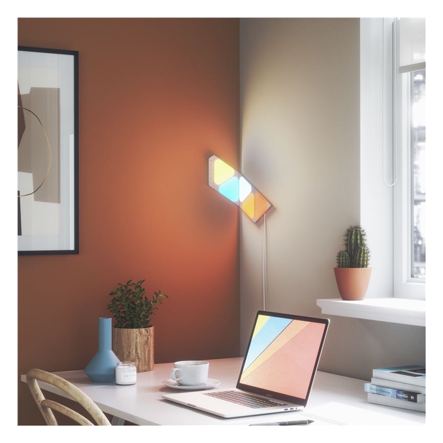 Nanoleaf - CONJUNTO 5x LED RGB Painel com regulação TRIANGLES LED/0,5W/230V 1200-6500K Wi-Fi