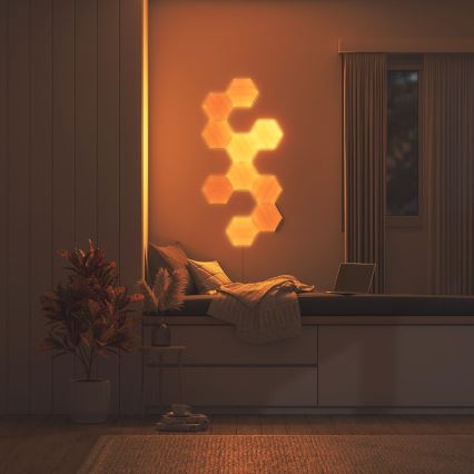 Nanoleaf - CONJUNTO 3x Painel LED com regulação HEXAGONS LED/2W/230V Wi-Fi