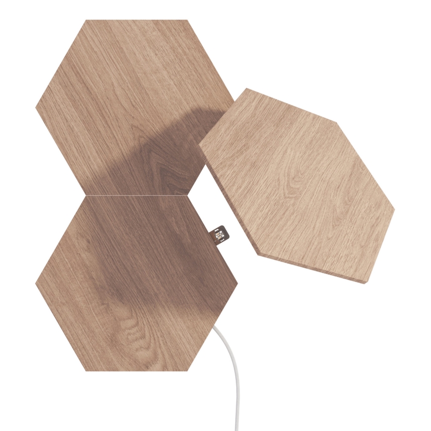 Nanoleaf - CONJUNTO 3x Painel LED com regulação HEXAGONS LED/2W/230V Wi-Fi