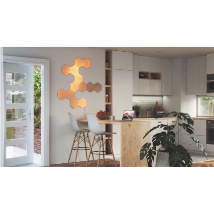 Nanoleaf - CONJUNTO 13x Painel LED com regulação HEXAGONS LED/2W/230V Wi-Fi