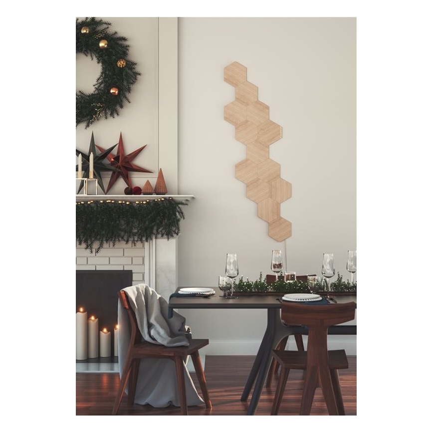 Nanoleaf - CONJUNTO 13x Painel LED com regulação HEXAGONS LED/2W/230V Wi-Fi