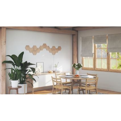 Nanoleaf - CONJUNTO 13x Painel LED com regulação HEXAGONS LED/2W/230V Wi-Fi