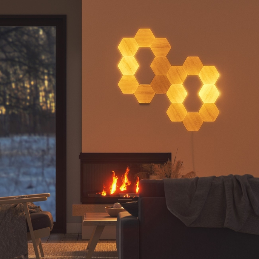 Nanoleaf - CONJUNTO 13x Painel LED com regulação HEXAGONS LED/2W/230V Wi-Fi