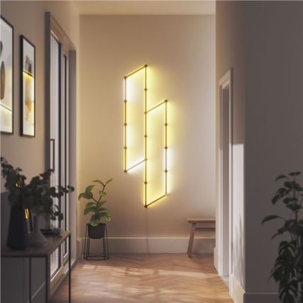 Nanoleaf - Conjunto de coberturas LINES 9 unid. preto mate