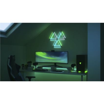 Nanoleaf - CONJUNTO 9x Painéis LED RGBW Regulação carril LINES LED/2W/230V 1200-6000K Wi-Fi