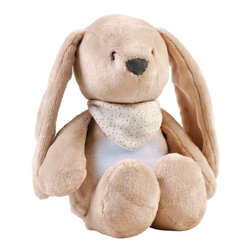 Nattou - Amigo aconchegante com melodia e iluminação SLEEPY BUNNY 4em1 bege