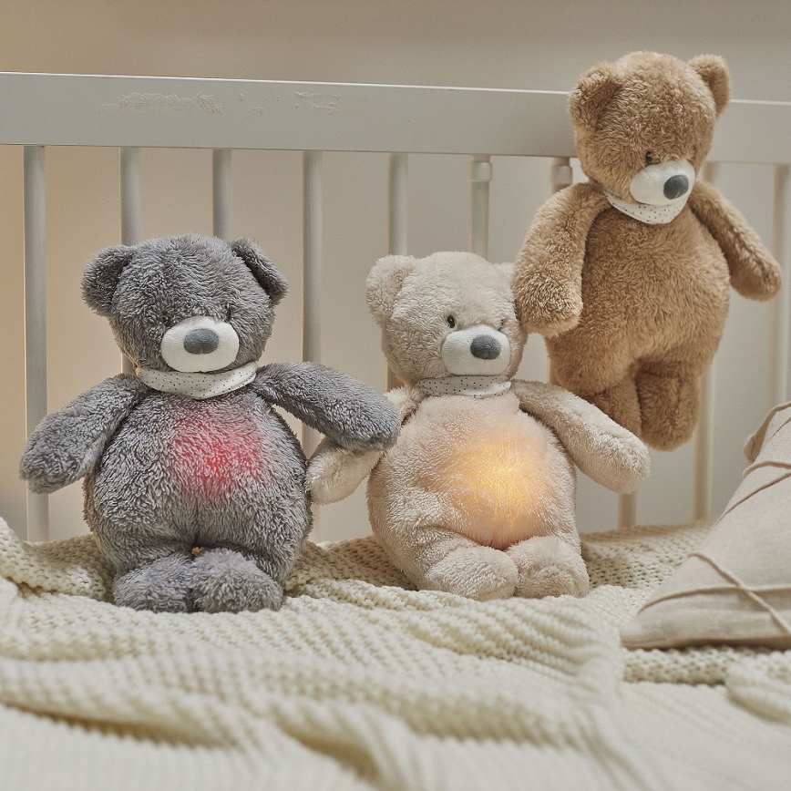Nattou - Amigo aconchegante com melodia e iluminação SLEEPY BUNNY 4em1 bege