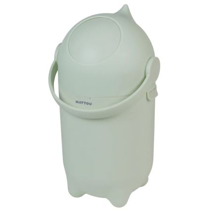 Nattou - Caixote do lixo para fraldas e tapete para mudar as fraldas SOFTY 50x70 cm verde