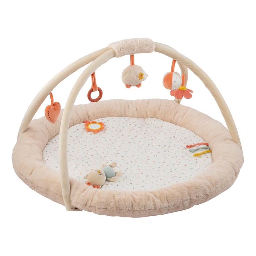Nattou - Cobertor infantil para brincar com um arco MILA, ZOE & LANA bege