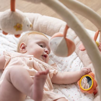 Nattou - Cobertor infantil para brincar com um arco MILA, ZOE & LANA bege