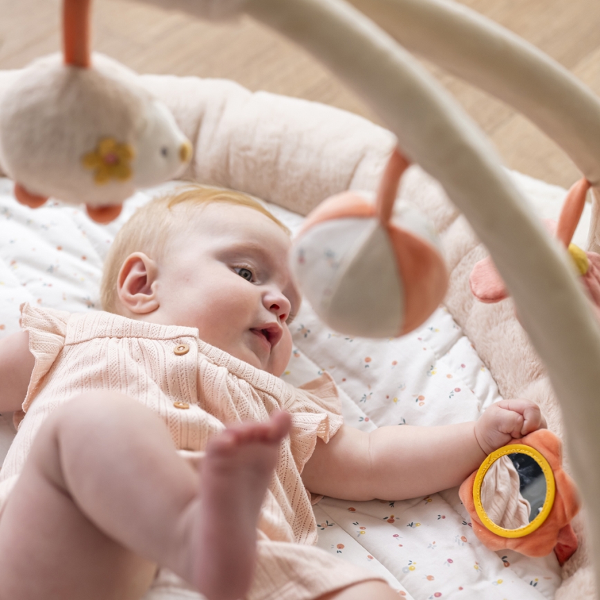 Nattou - Cobertor infantil para brincar com um arco MILA, ZOE & LANA bege
