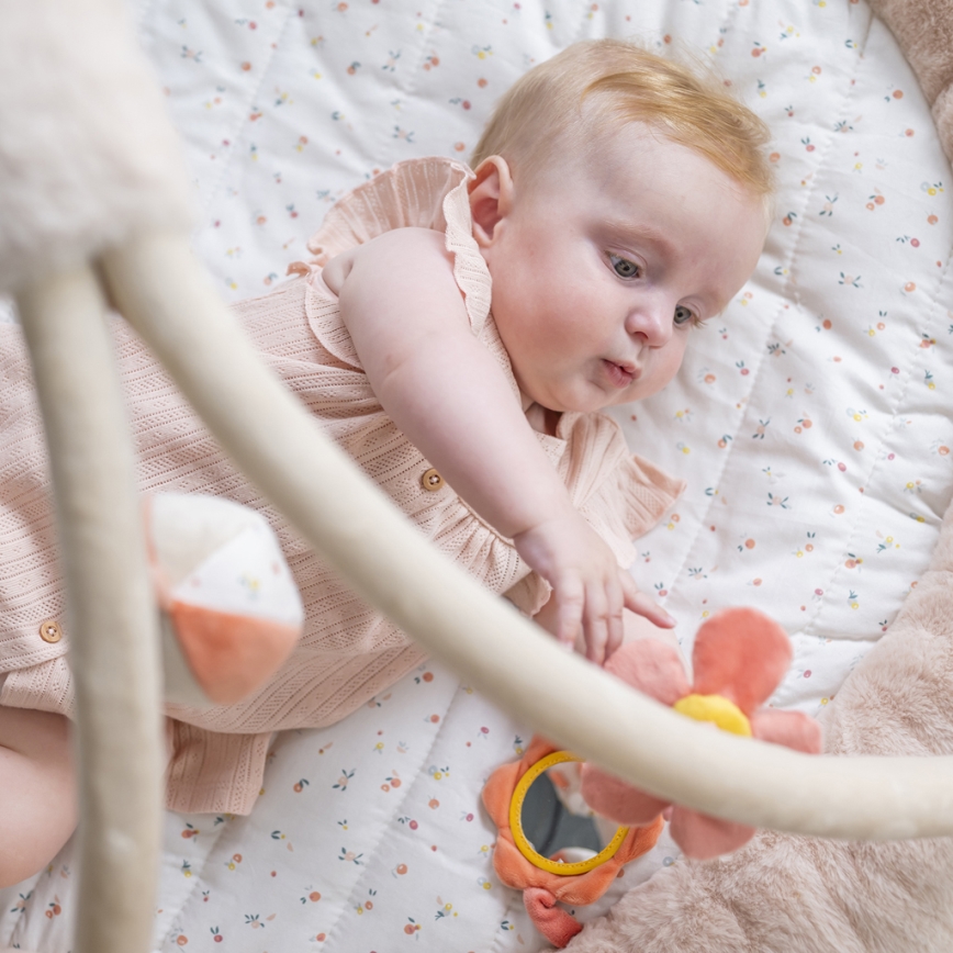 Nattou - Cobertor infantil para brincar com um arco MILA, ZOE & LANA bege