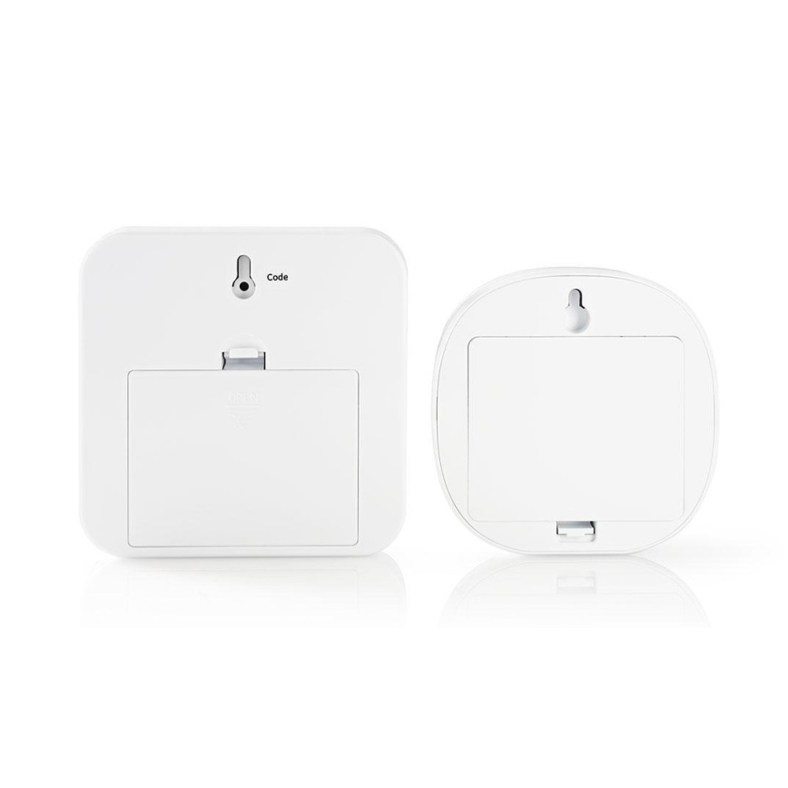 Alarme com sensor de movimento sem fios 6xAA branco