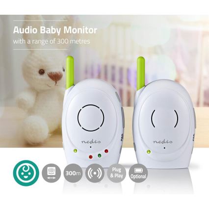 Monitor sem fios para bebés 5W/230V