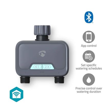 Regulador do fluxo da água 4xAA Wi-Fi Tuya IP54