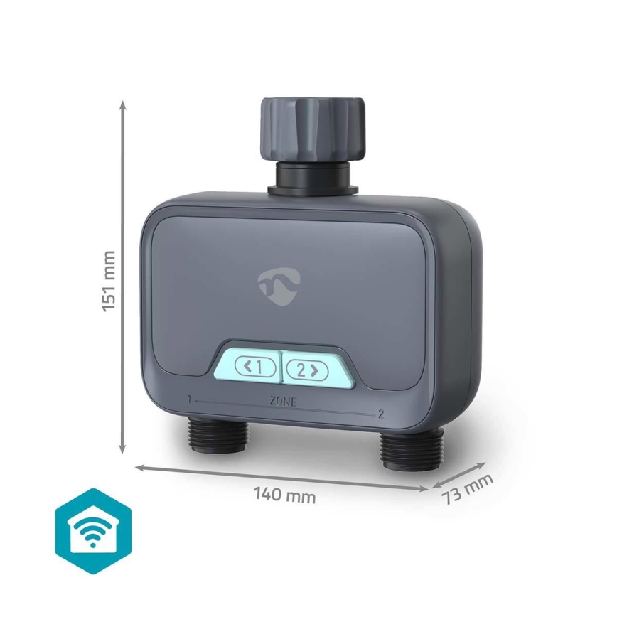 Regulador do fluxo da água 4xAA Wi-Fi Tuya IP54
