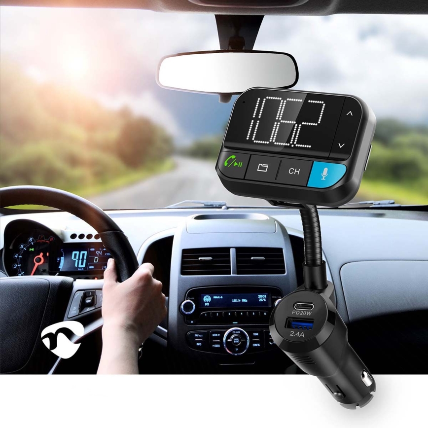 Transmissor FM para automóveis com função mãos-livres
