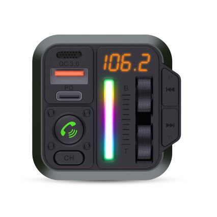 Transmissor FM para automóveis com função mãos-livres