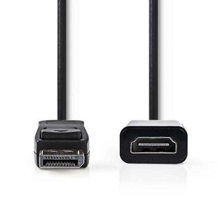 Cabo HDMI DisplayPort Plug - saída HDMI 0.2 m